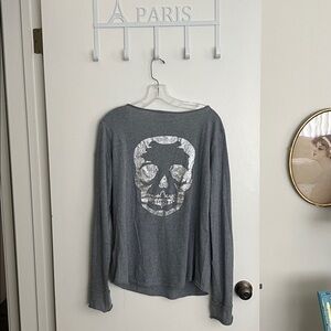 Zadig & Voltaire Charcoal Long Sleeve Top